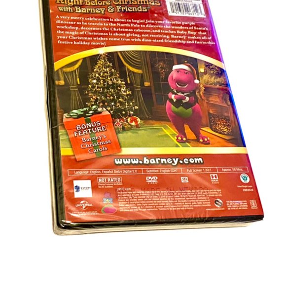 Barney Purple Dinosaur DVD Very Merry Christmas The Movie - Picture 2 of 2